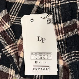 Denim and Flower flannel! Brand new with tags!